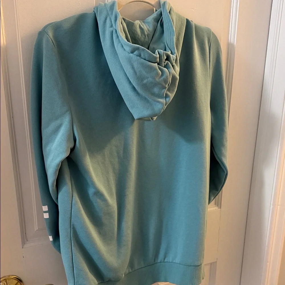 Adidas Kids Teal Zip-Up Hoodie - Picture 3 of 3